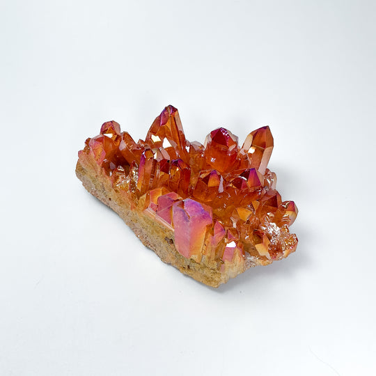 Sunset Aura Quartz Cluster - Rocks and Gems Canada