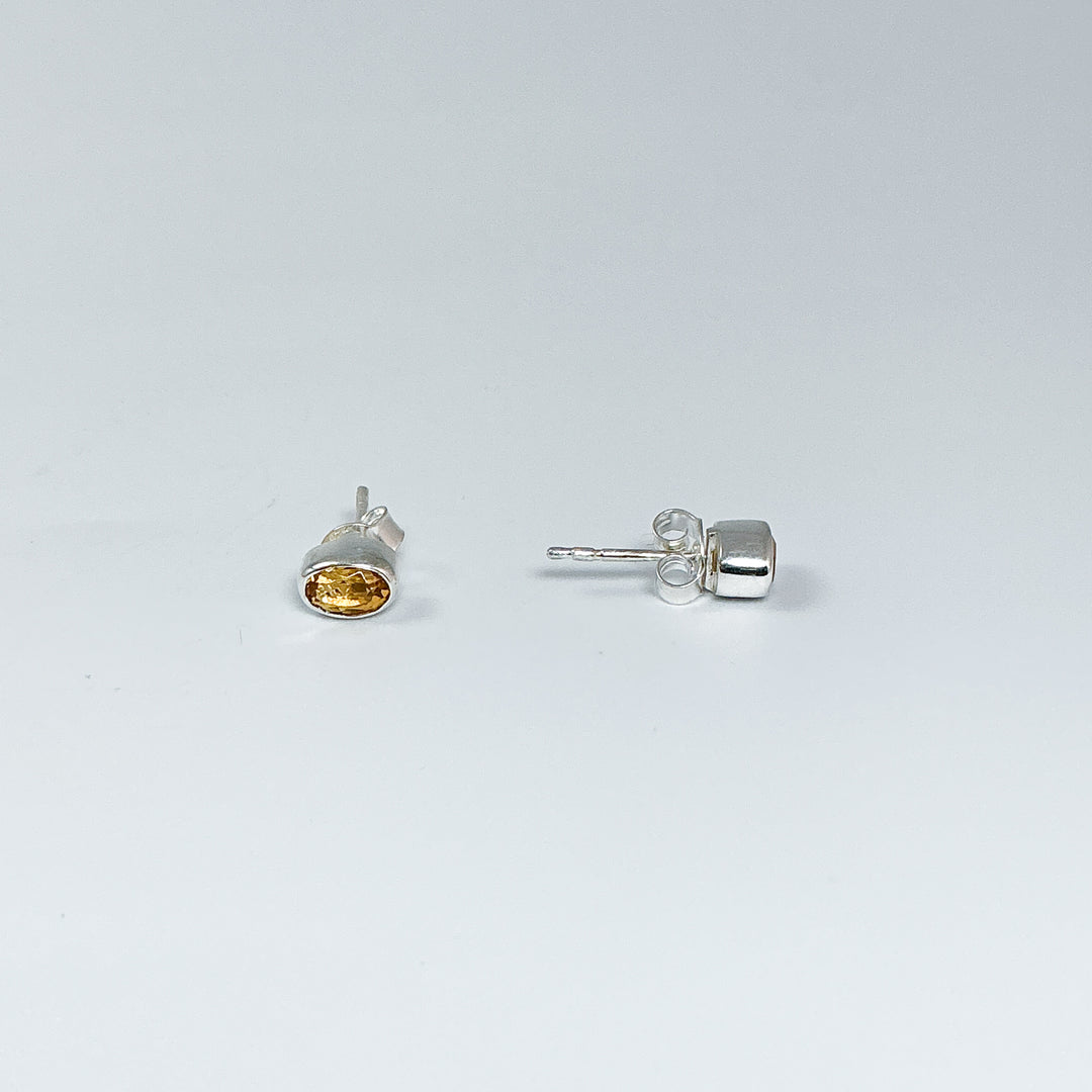 Citrine Stud Earrings