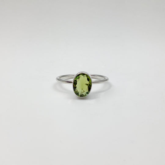 Green Tourmaline Ring - Rocks and Gems Canada