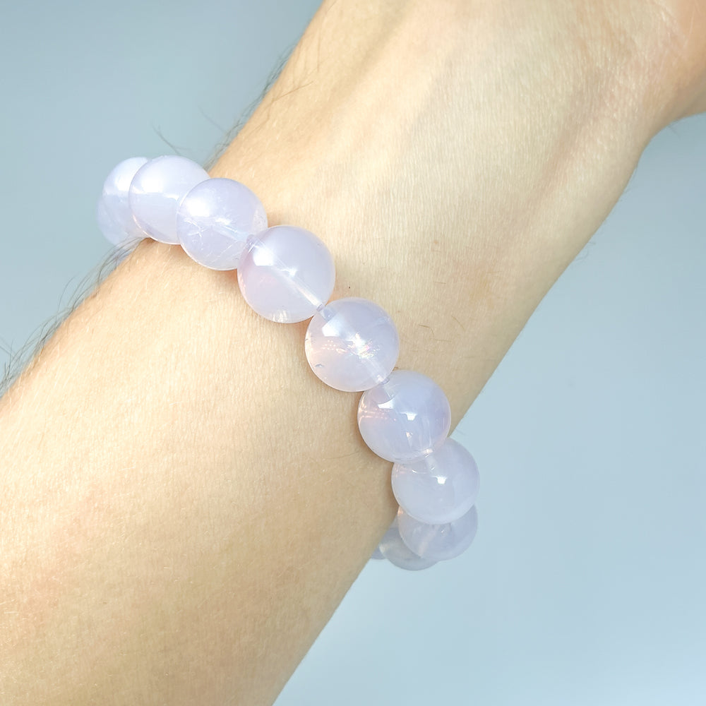 Moon Amethyst Beaded Bracelet