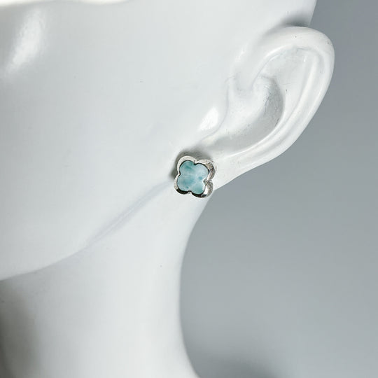 Larimar Stud Earrings - Rocks and Gems Canada