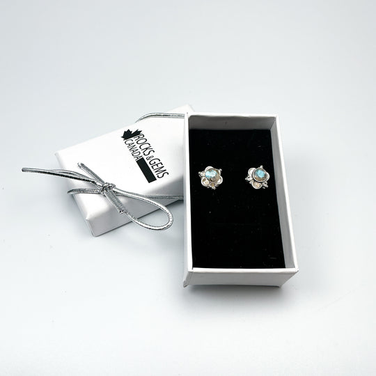 Labradorite Stud Earrings