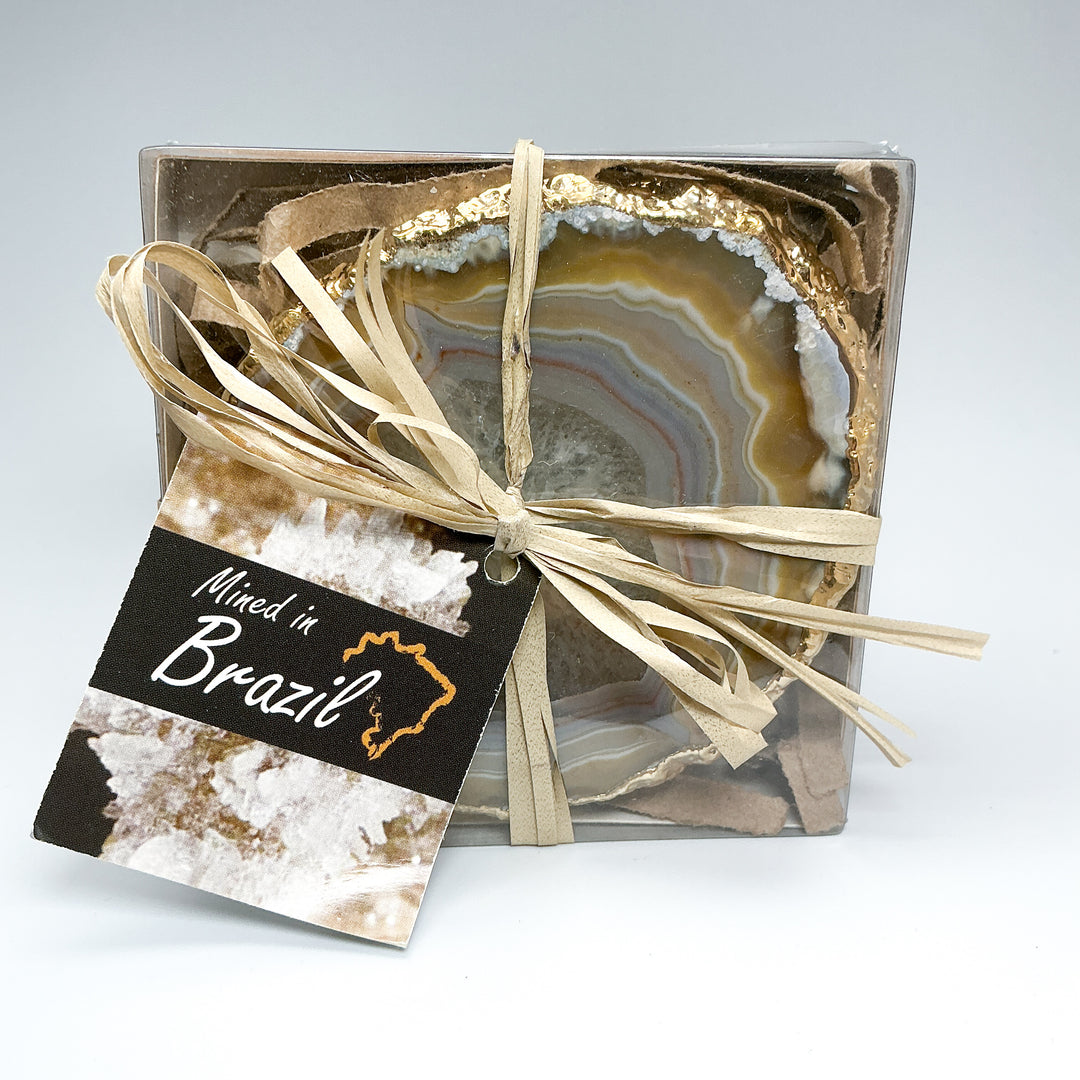 Agate Coasters - Set of 4