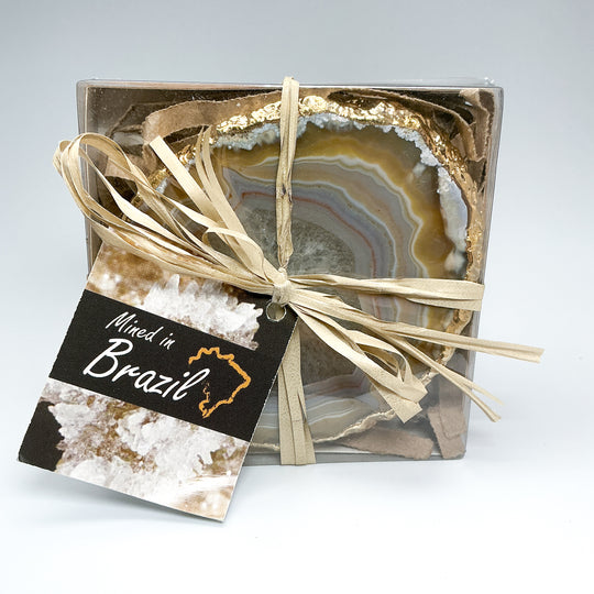 Agate Coasters - Set of 4