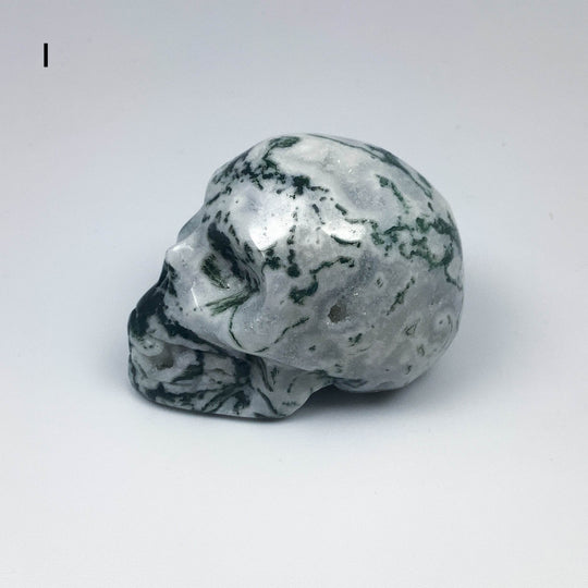 Moss Agate Skulls - Rocks and Gems Canada
