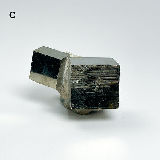 Iron Pyrite Cube in Matrix