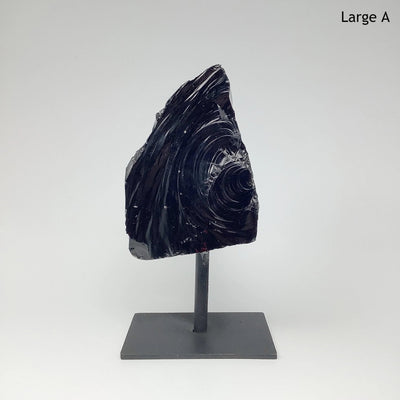 Rough Obsidian on Stand