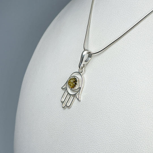 Green Amber Pendant - Rocks and Gems Canada