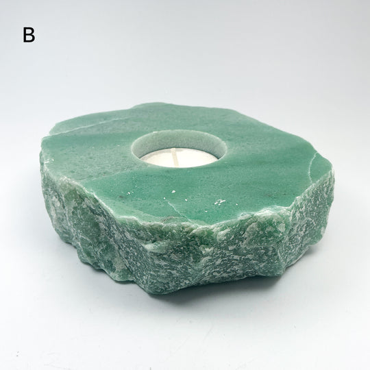 Green Aventurine Candle Holder - Rocks and Gems Canada