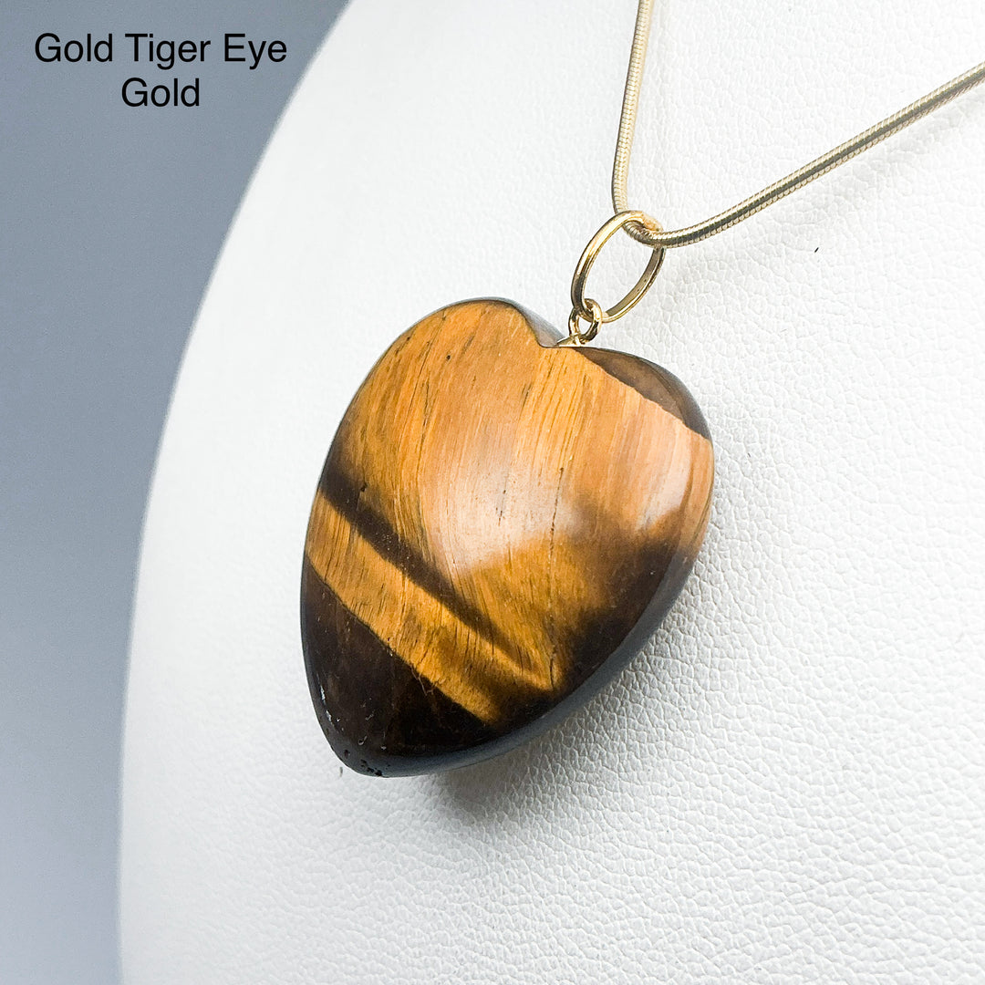 Heart Shaped Gemstone Pendant