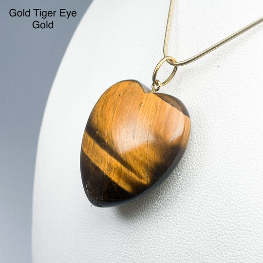 Heart Shaped Gemstone Pendant