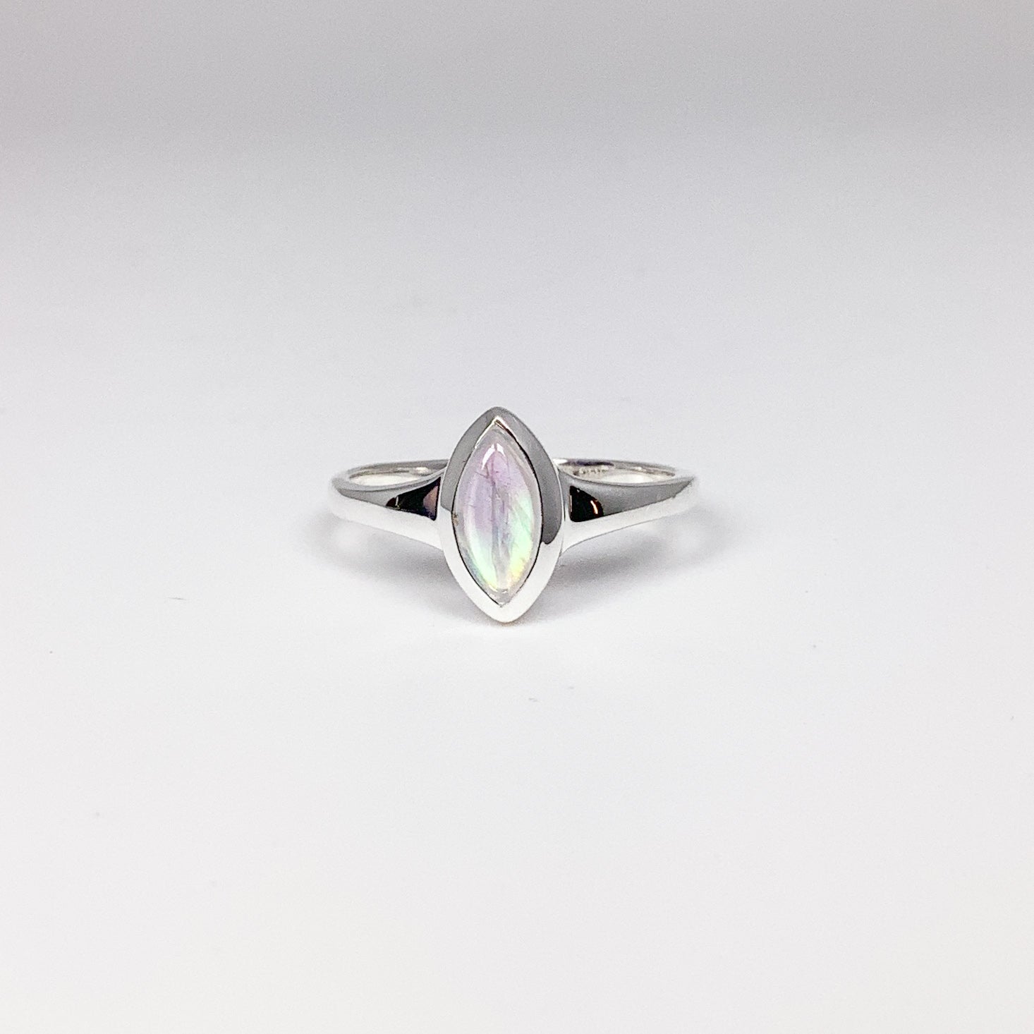 Rainbow Moonstone Ring - Rocks and Gems Canada