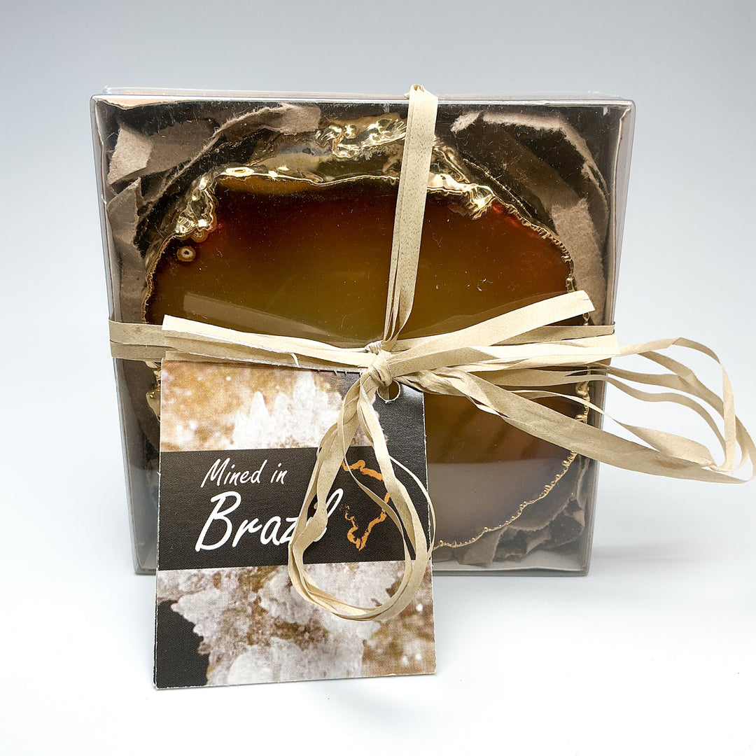 Agate Coasters - Set of 4