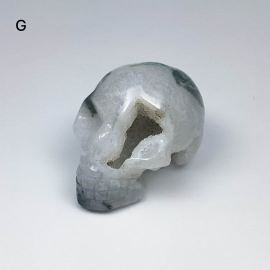 Moss Agate Skulls - Rocks and Gems Canada