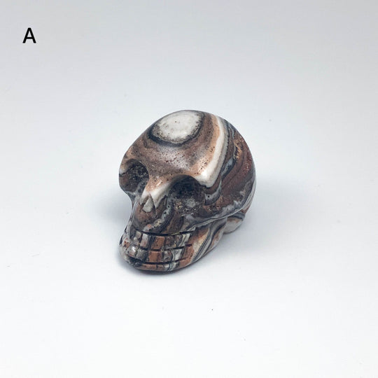 Carved Zebra Jasper Skull - Rocks and Gems Canada