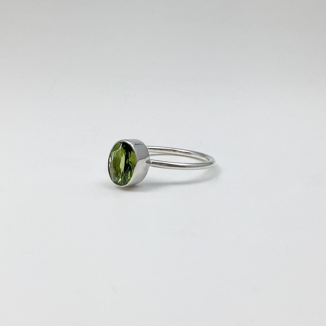 Green Tourmaline Ring - Rocks and Gems Canada