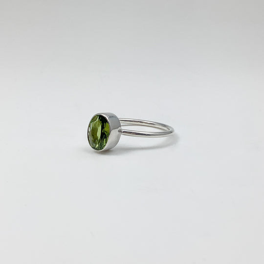 Green Tourmaline Ring - Rocks and Gems Canada