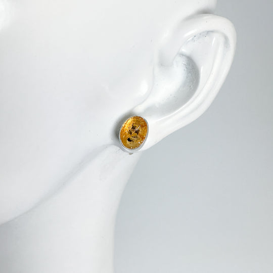 Citrine Stud Earrings