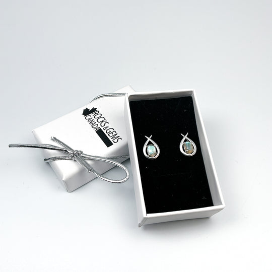 Labradorite Stud Earrings