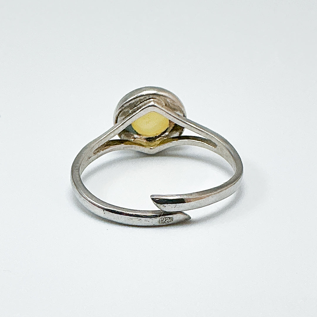 Butterscotch Amber Adjustable Ring - Rocks and Gems Canada