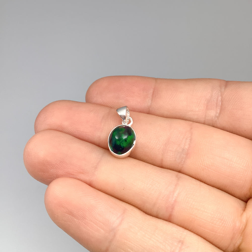 Black Ethiopian Opal Pendant