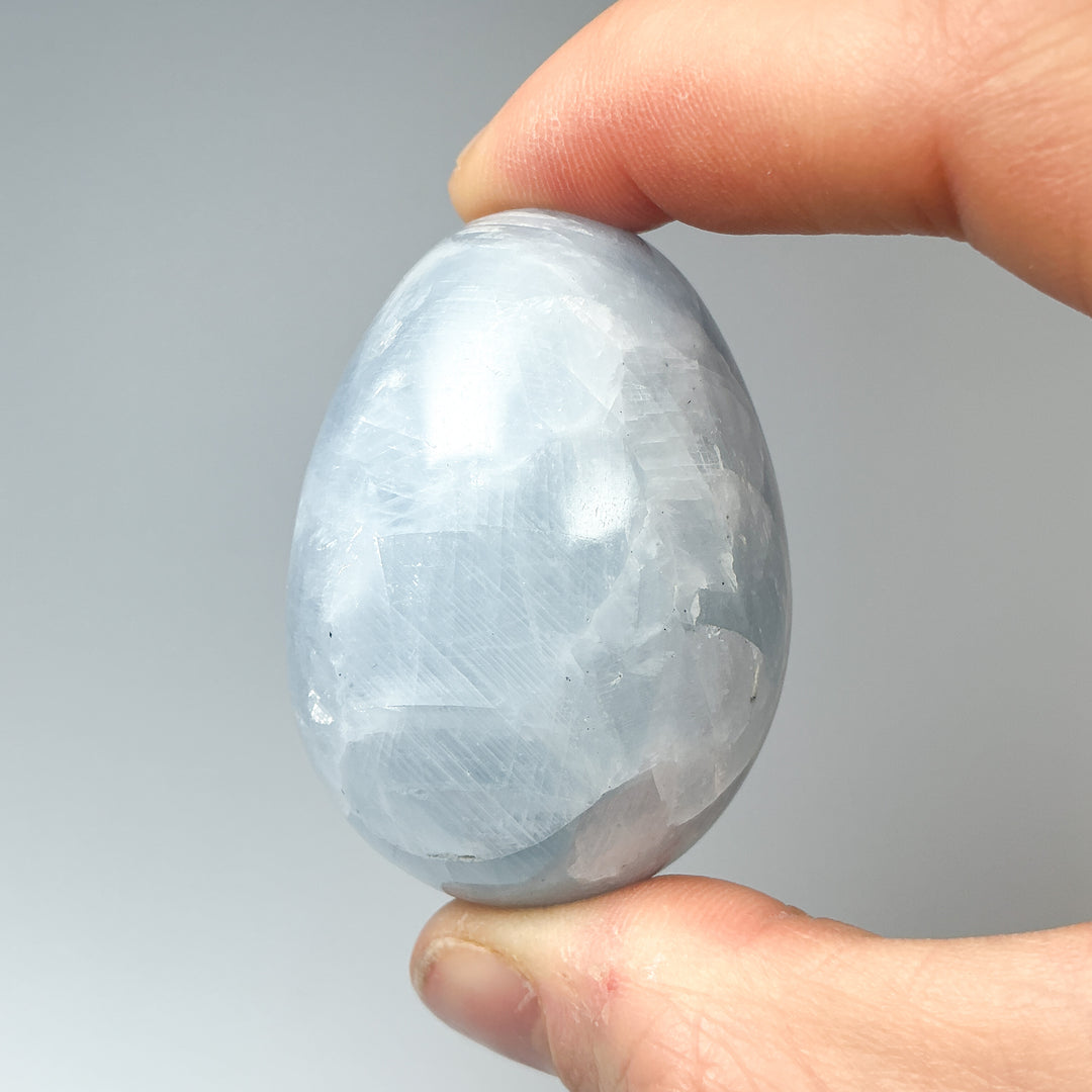 Blue Calcite Egg - Rocks and Gems Canada