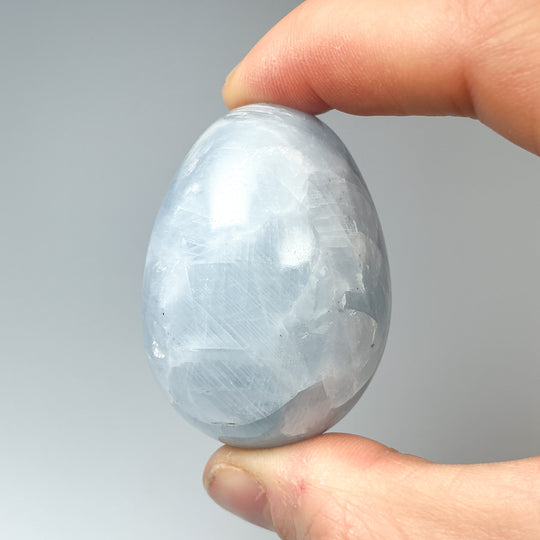 Blue Calcite Egg - Rocks and Gems Canada