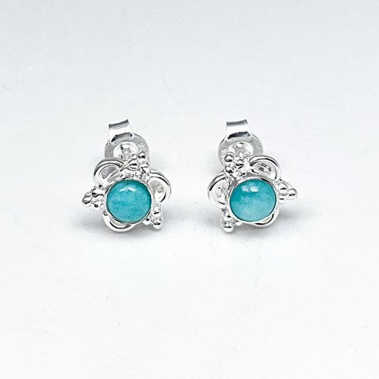 Amazonite Stud Earrings