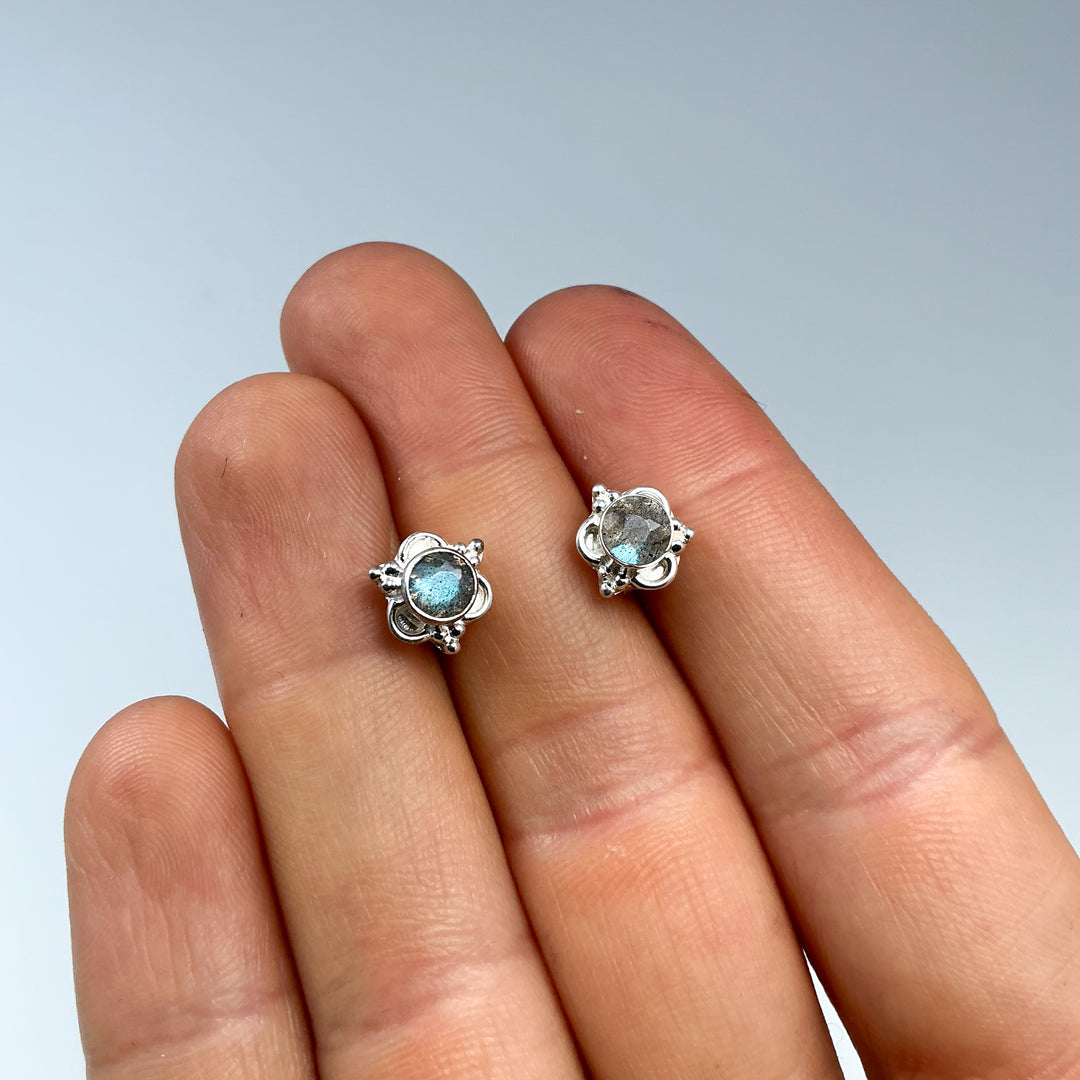 Labradorite Stud Earrings