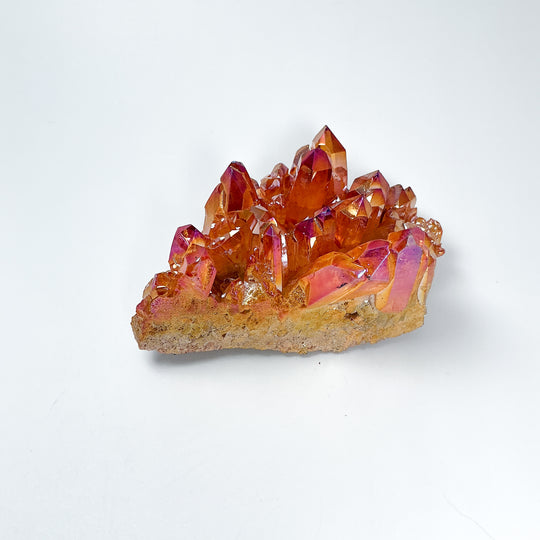 Sunset Aura Quartz Cluster - Rocks and Gems Canada