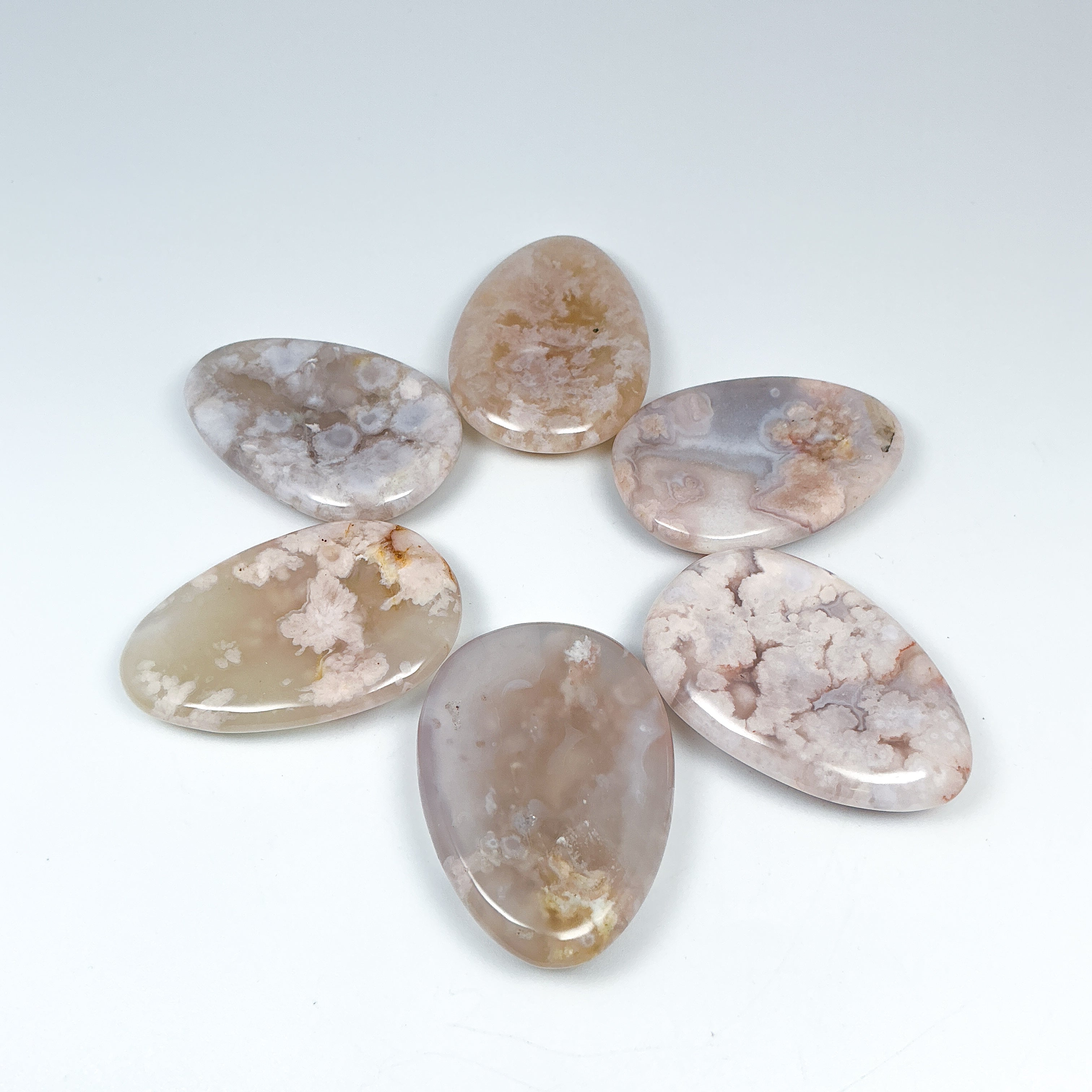 Worry Stone - Flower Agate - Rocks and Gems Canada