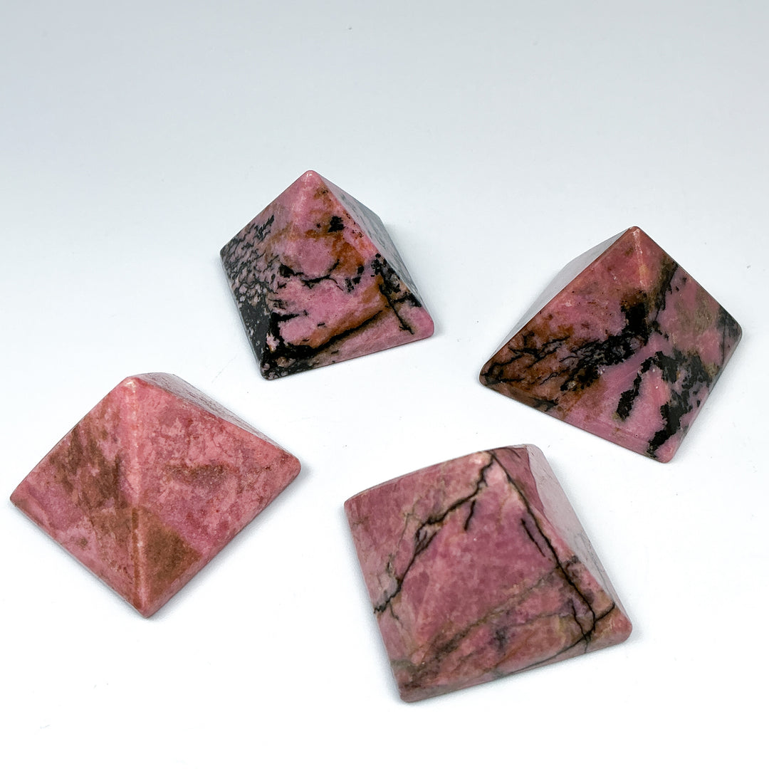 Rhodonite Pyramid - Rocks and Gems Canada