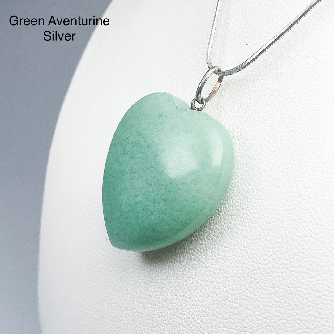 Heart Shaped Gemstone Pendant