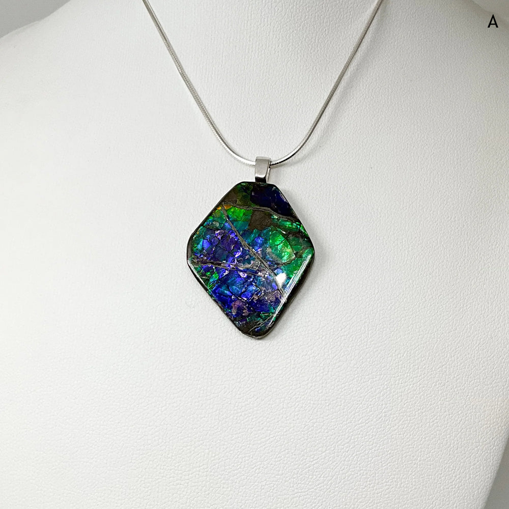 Alberta Ammolite Pendant - Rocks and Gems Canada