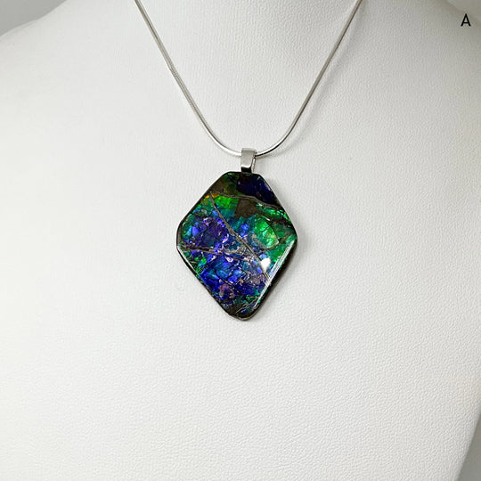 Alberta Ammolite Pendant - Rocks and Gems Canada