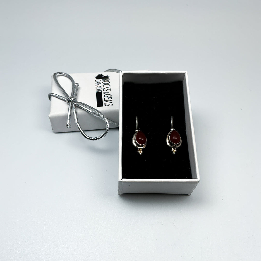 Carnelian Agate Dangle Earrings