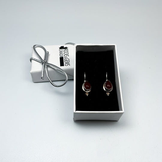 Carnelian Agate Dangle Earrings