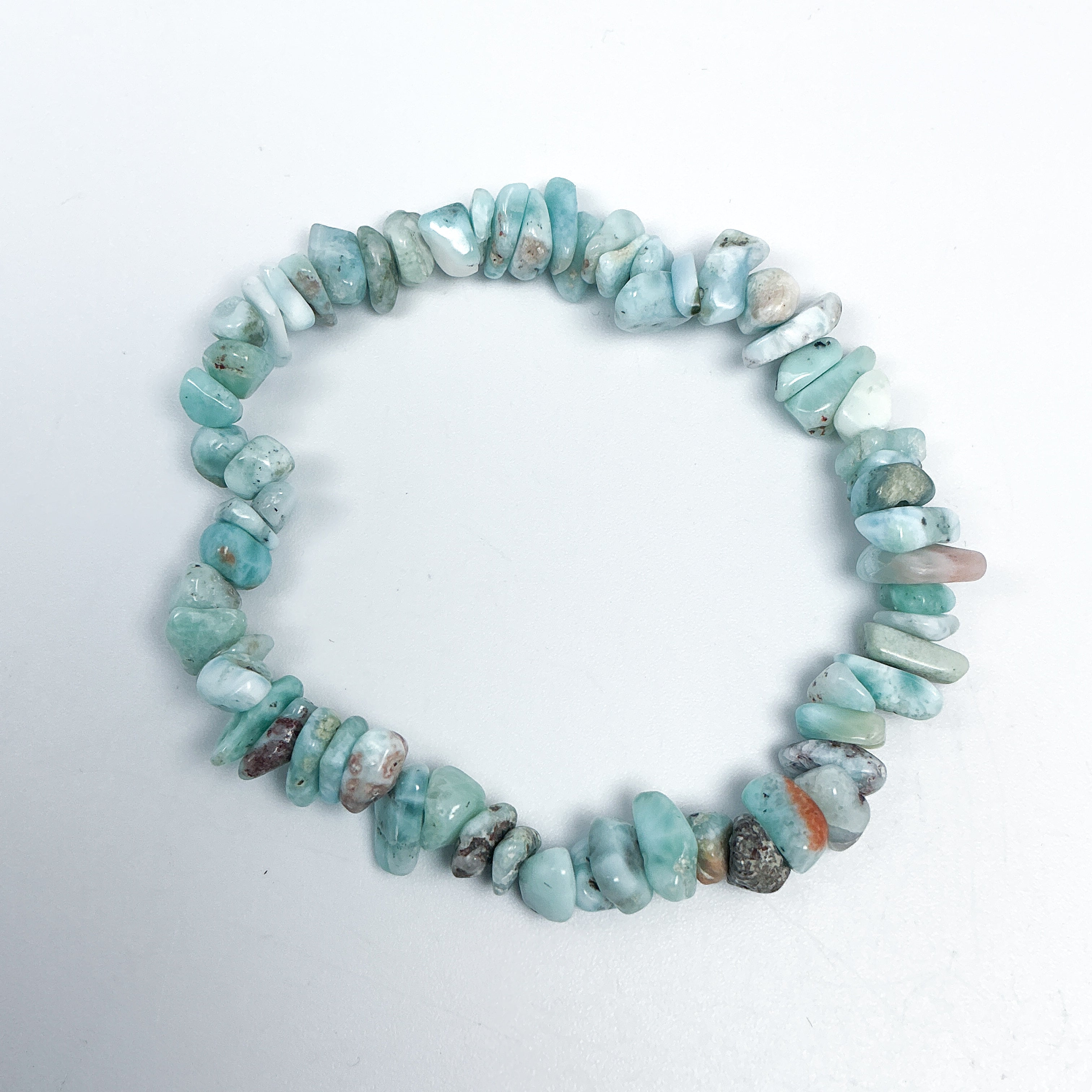 Larimar Chip Beaded Bracelet - Rocks and Gems Canada