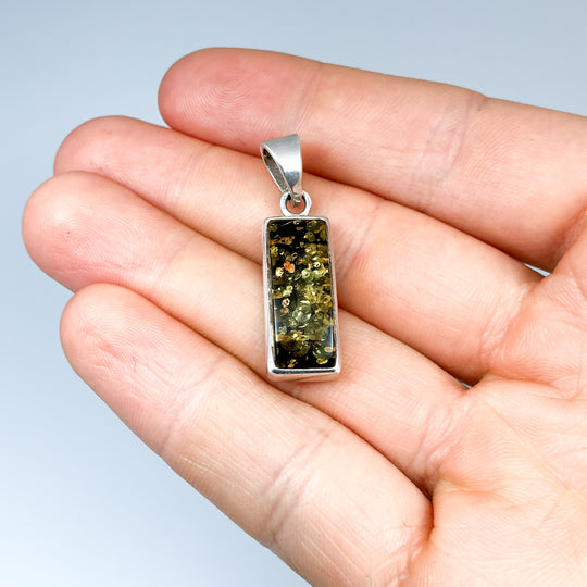 Green Amber Pendant