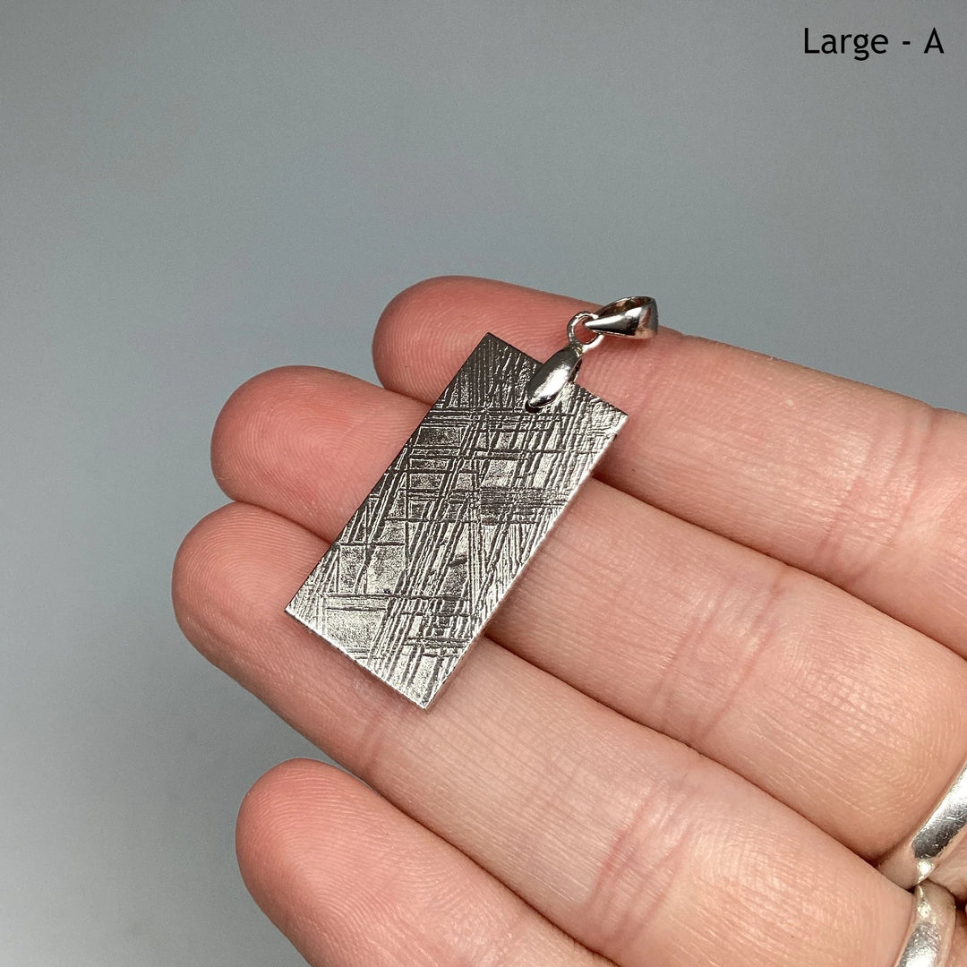 Muonionalusta Meteorite Bail Top Pendant - Rocks and Gems Canada