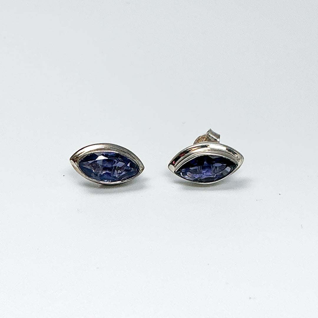 Iolite Stud Earrings