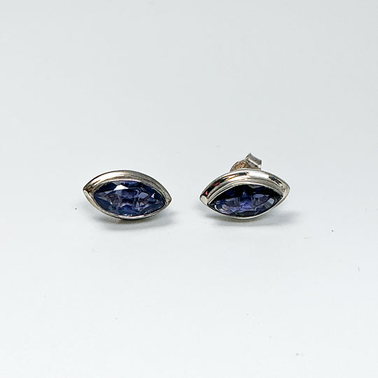 Iolite Stud Earrings
