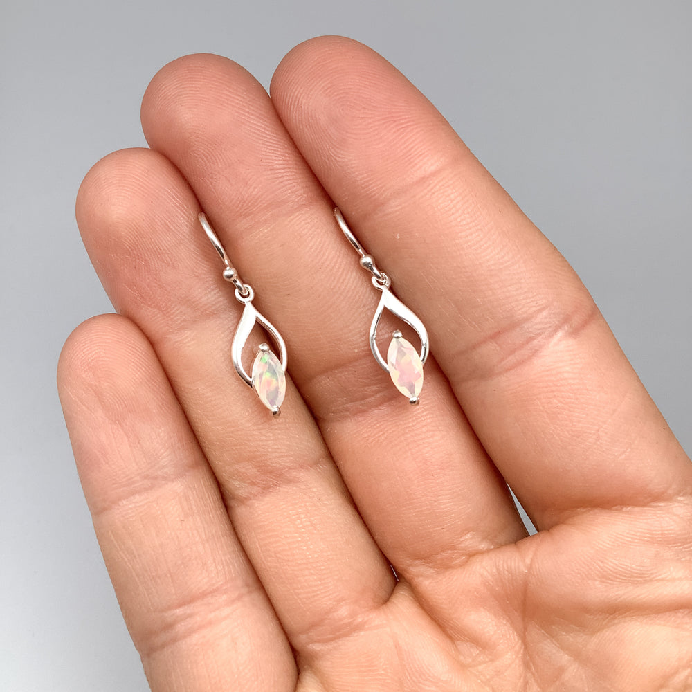 Fire Opal Dangle Earrings
