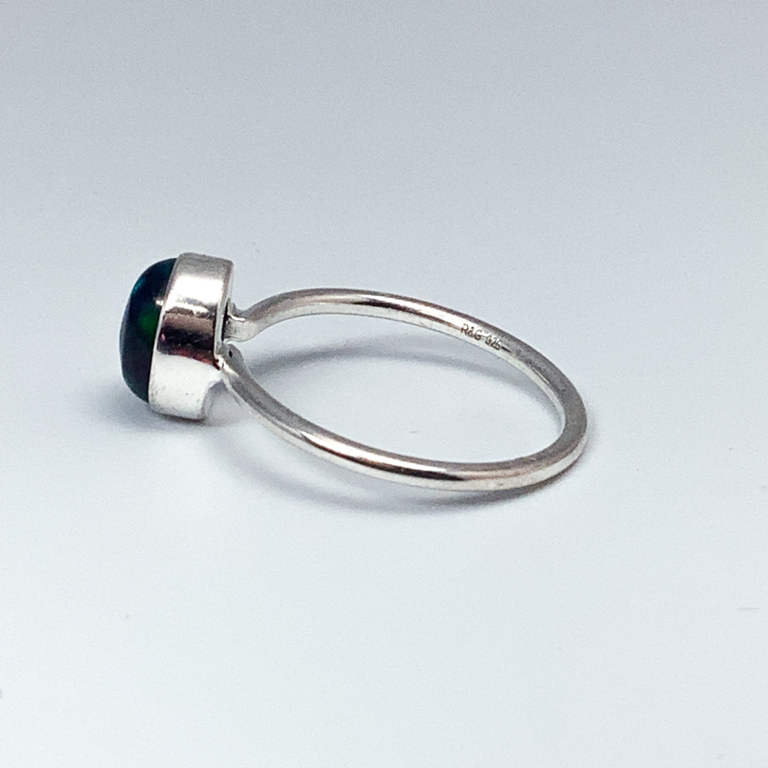 Black Ethiopian Opal Ring