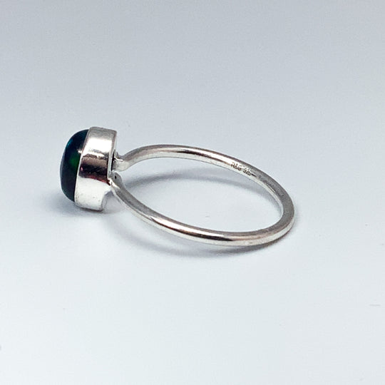 Black Ethiopian Opal Ring
