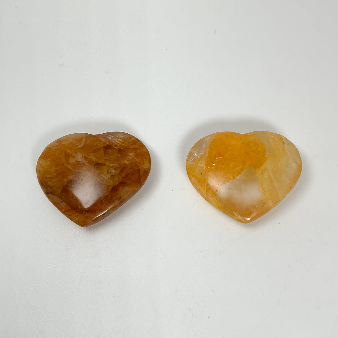 Golden Healing Quartz Heart - Rocks and Gems Canada