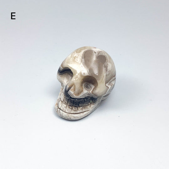 Carved Zebra Jasper Skull - Rocks and Gems Canada