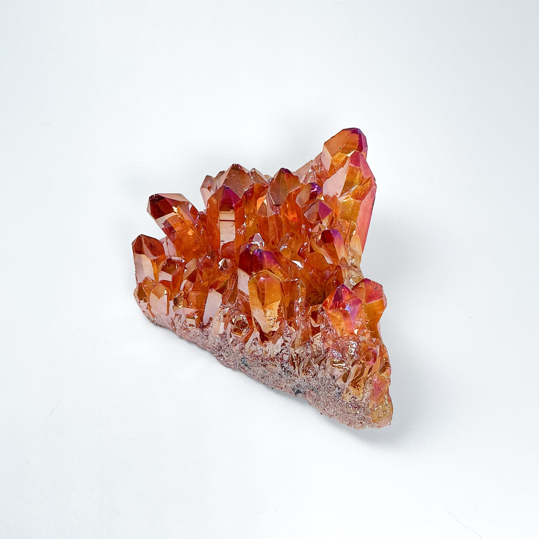 Sunset Aura Quartz Cluster - Rocks and Gems Canada