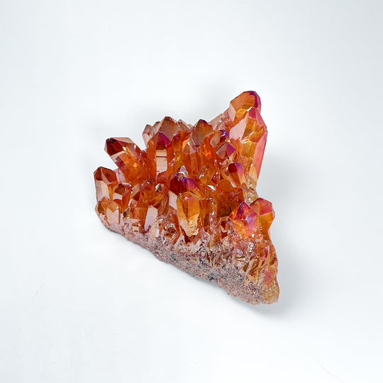 Sunset Aura Quartz Cluster - Rocks and Gems Canada