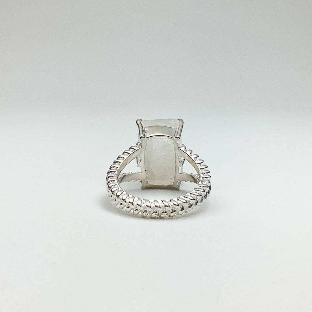 Rainbow Moonstone Ring - Rocks and Gems Canada